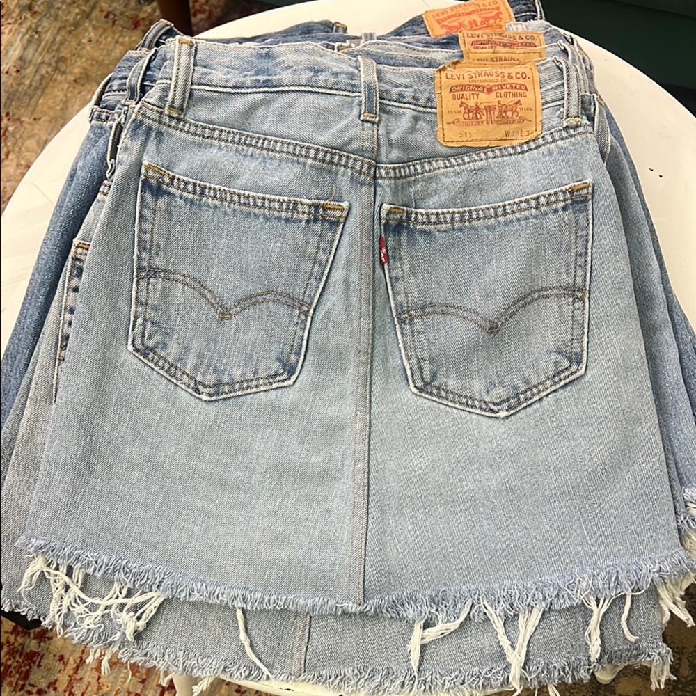 Levi's Light Blue Denim Skirt